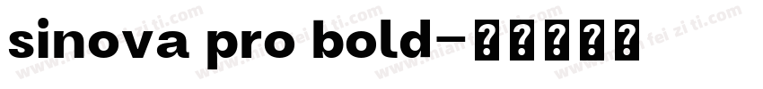 sinova pro bold字体转换